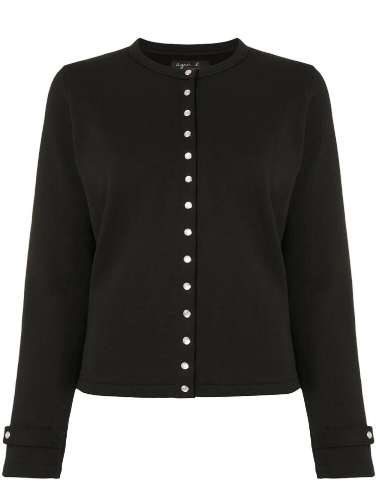 agnès b. Rosana snap cardigan - Black Cover