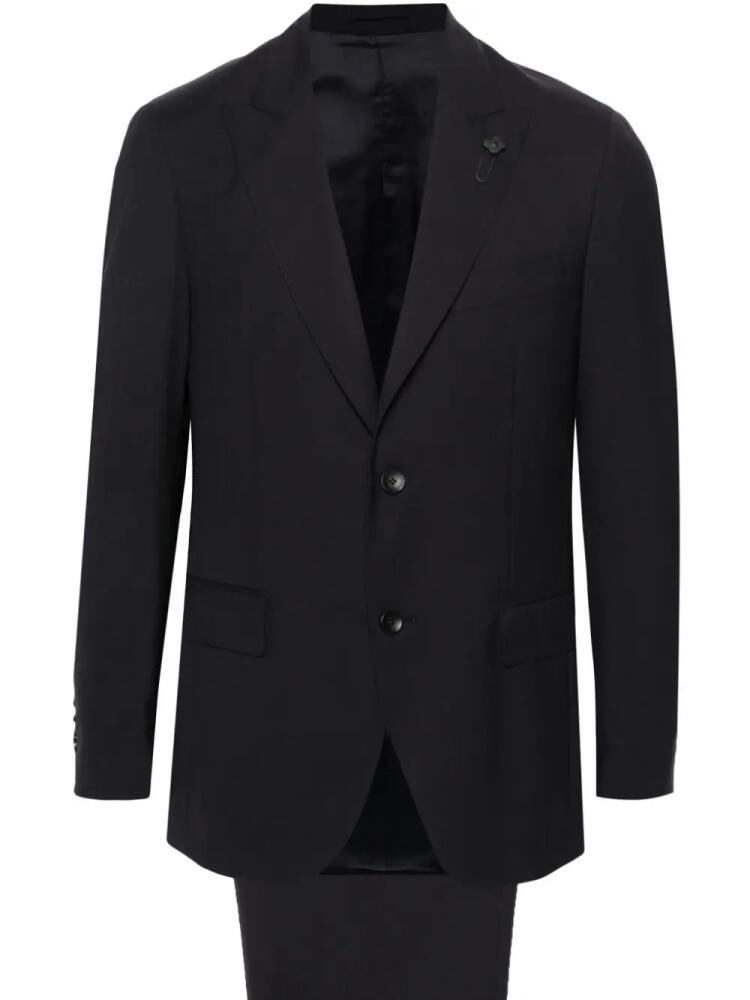 Lardini single-breasted wool suit - Blue Cover