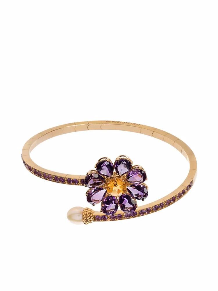 Dolce & Gabbana Spring 18kt yellow gold multi-stone bracelet Cover