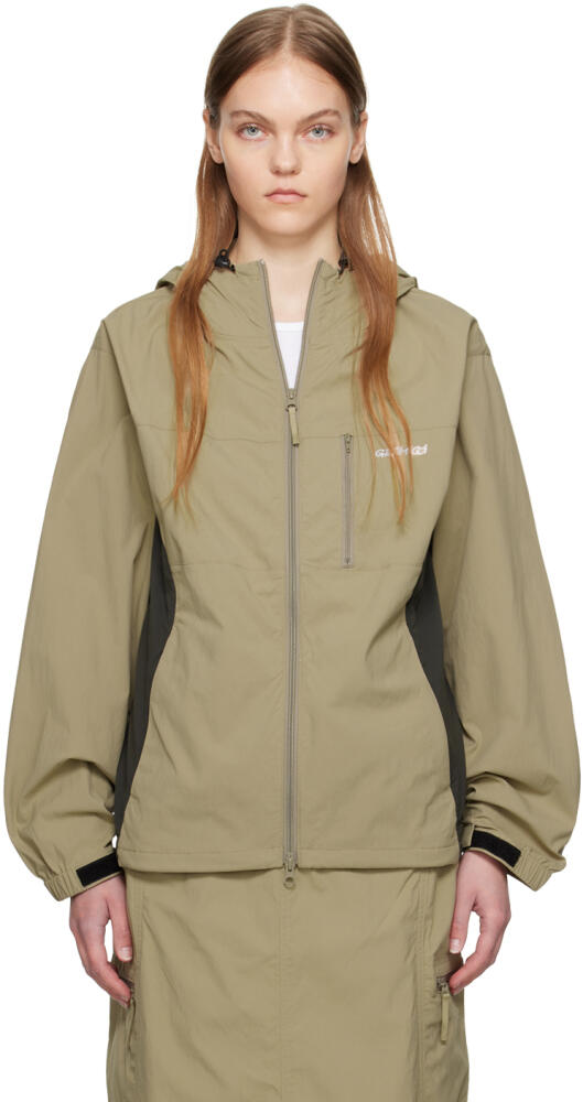 Gramicci Beige & Gray Softshell Jacket Cover