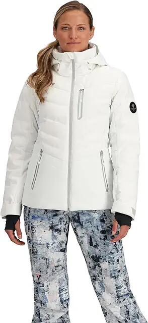 Obermeyer Cosima Down Jacket (White) Women's Clothing Cover