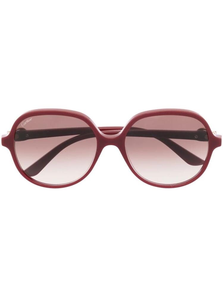 Cartier Eyewear CT0350S oversized-frame sunglasses - Red Cover