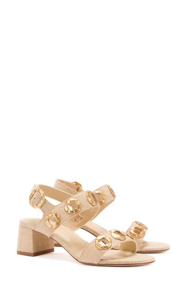 Larroudé Milan Slingback Sandal in Beige Cover