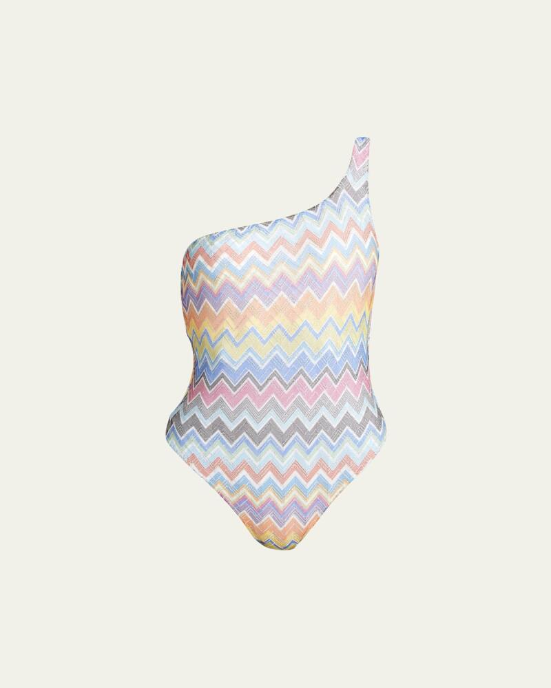 Missoni Micro Chevron One-Piece Swimsuit Cover