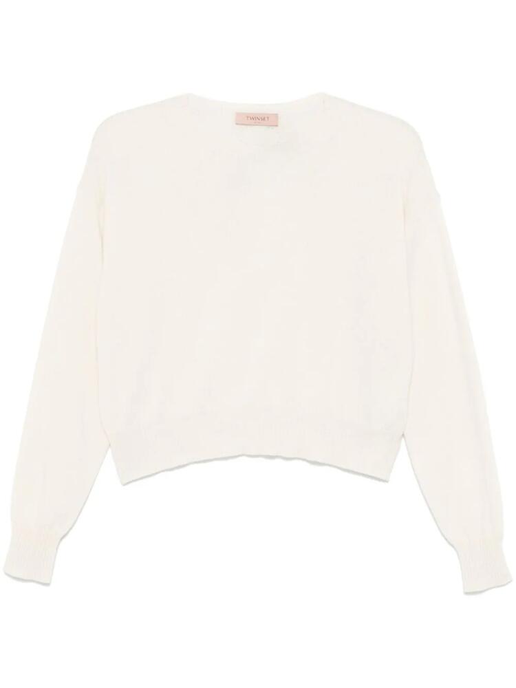 TWINSET cashmere crew-neck sweater - Neutrals Cover