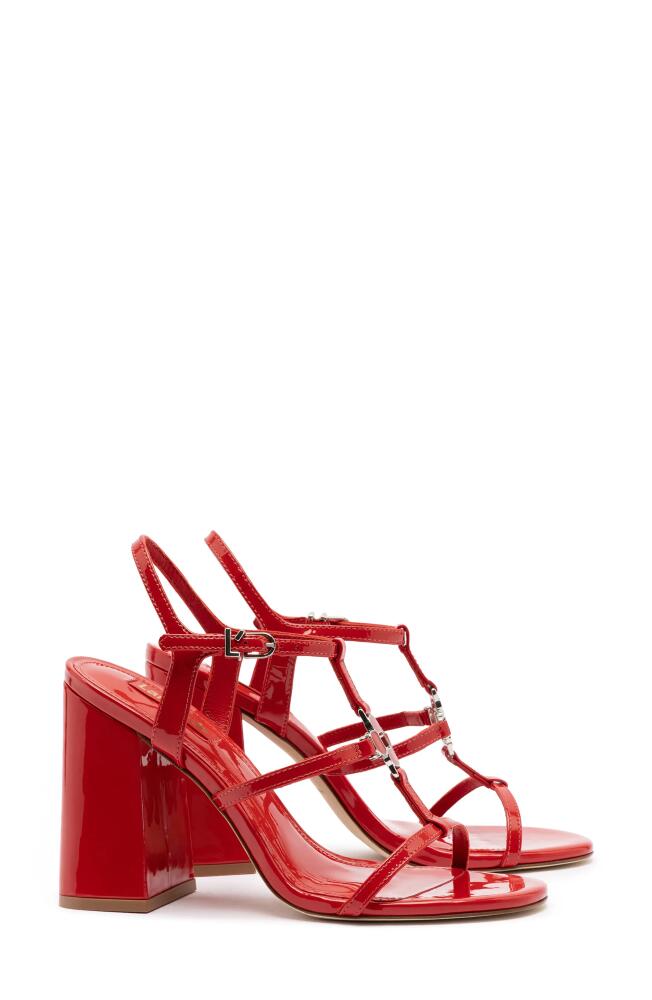 Larroudé Hana Slingback Sandal in Scarlet Cover