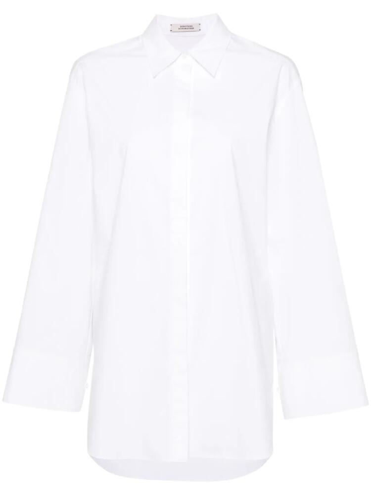 Dorothee Schumacher pineapple embroidery oversized shirt - White Cover