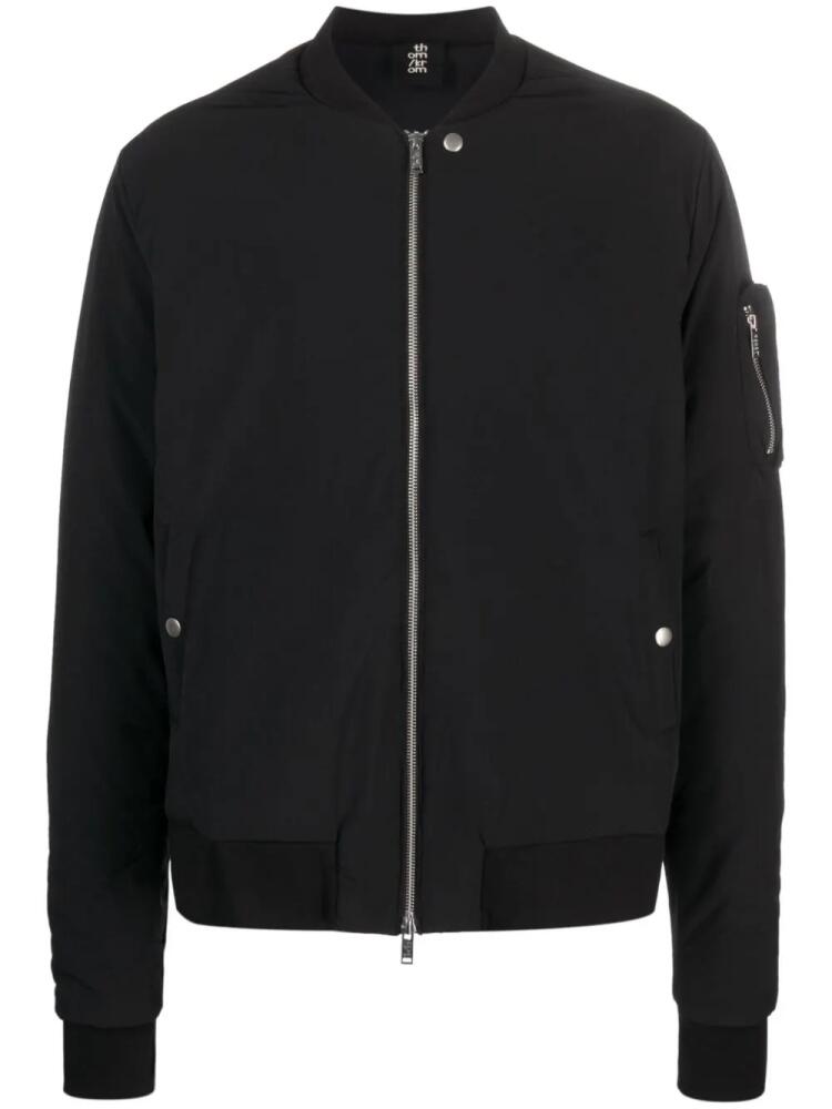 Thom Krom exposed-seam zip-up bomber jacket - Black Cover