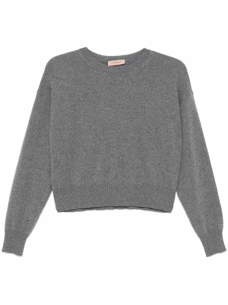 TWINSET cashmere crew-neck sweater - Grey Cover