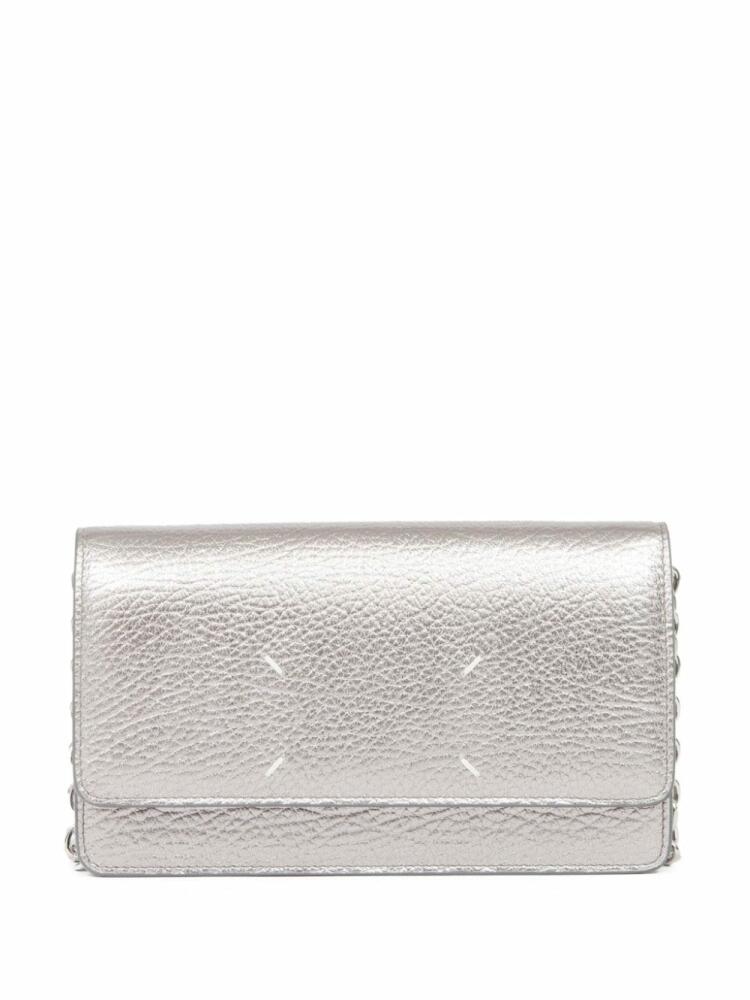 Maison Margiela Four Stitches chain-strap wallet - Silver Cover