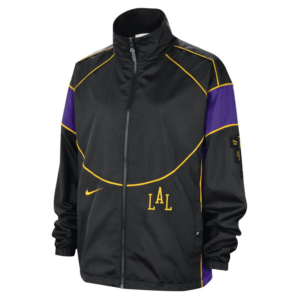 Los Angeles Lakers Swoosh Fly 2023/24 City Edition Nike Women's NBA Jacket in Black Cover