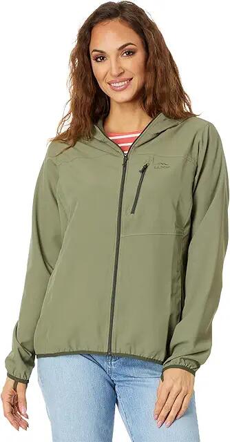 L.L.Bean No Fly Zone Jacket (Olive/Gray) Women's Jacket Cover