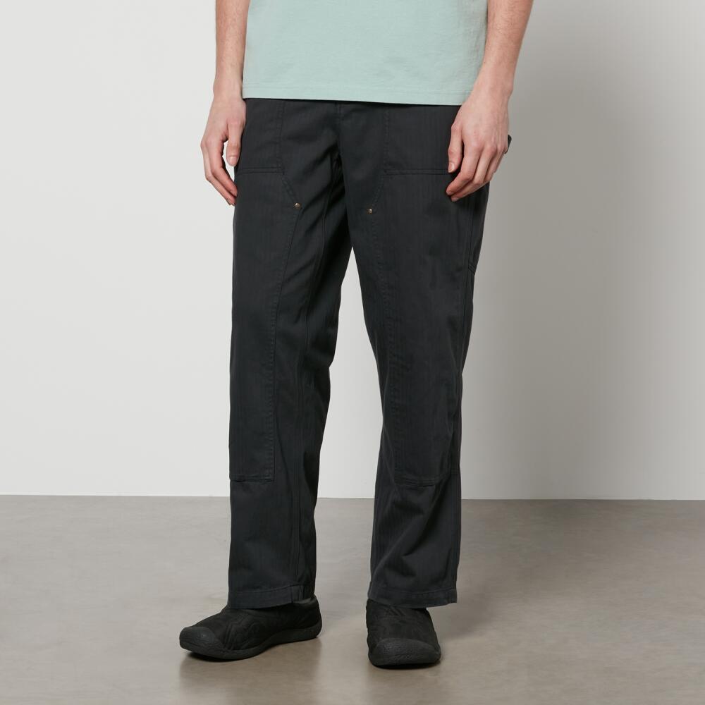 Corridor Cotton-Herringbone Straight-Leg Trousers Cover