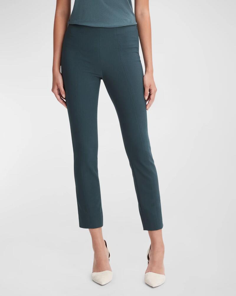 Vince High-Waist Stitched-Front Leggings Cover