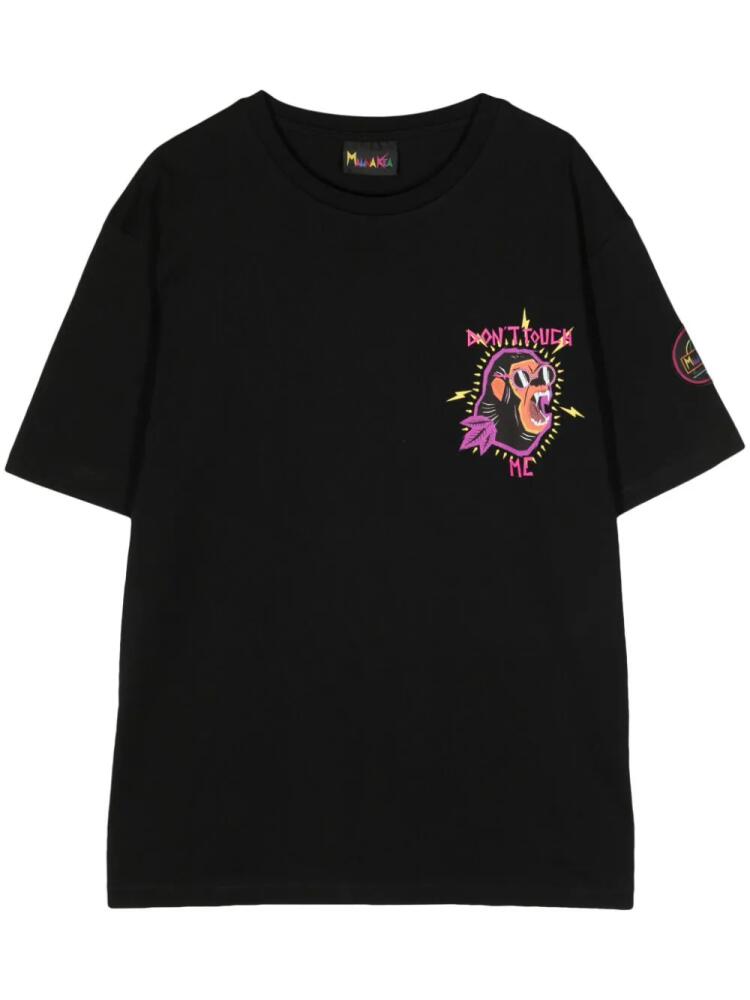 Mauna Kea Screaming Monkey cotton T-shirt - Black Cover