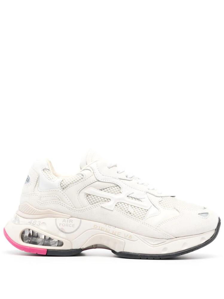 Premiata panelled-mesh low-top sneakers - Neutrals Cover