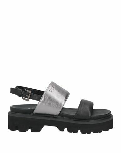 Blauer Woman Sandals Black Leather Cover