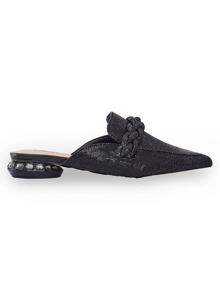 Lady Couture Women's Monaco Embellished Mules - Black Cover