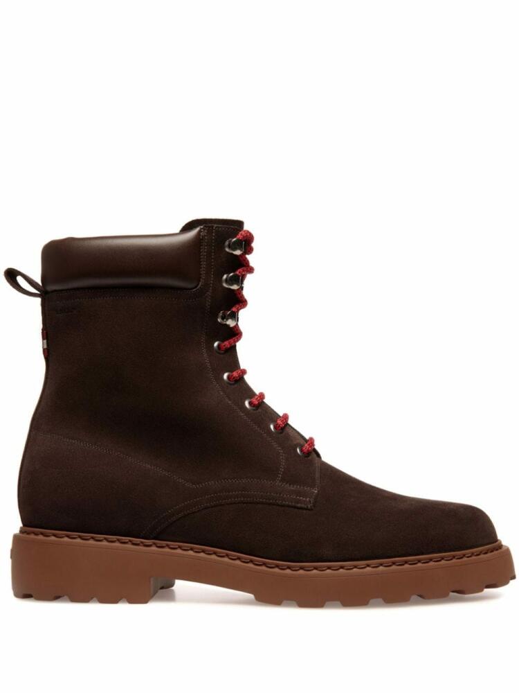 Bally lace-up suede boots - Brown Cover