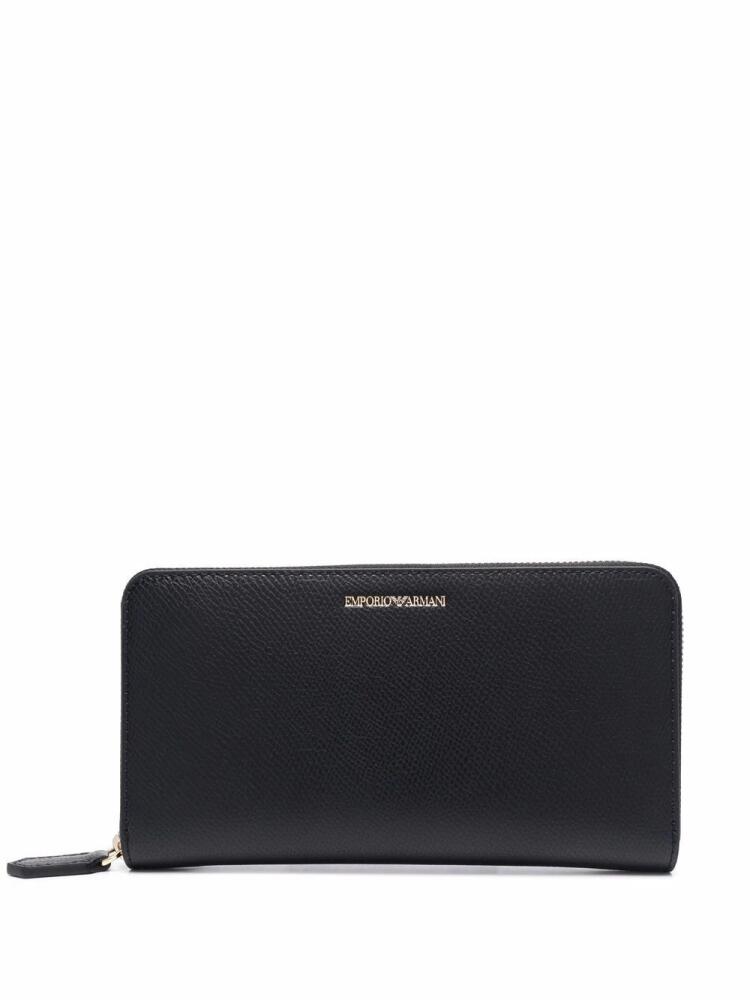 Emporio Armani classic zip wallet - Black Cover