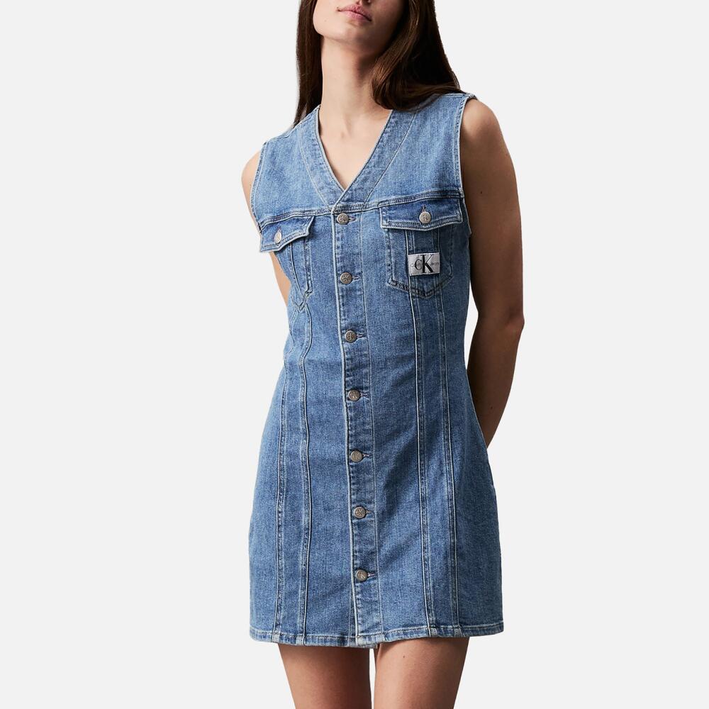 Calvin Klein Jeans Sleeveless Denim Dress Cover