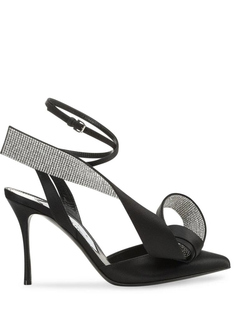 AREA X SERGIO ROSSI 90mm Satin Slingback Heels Cover