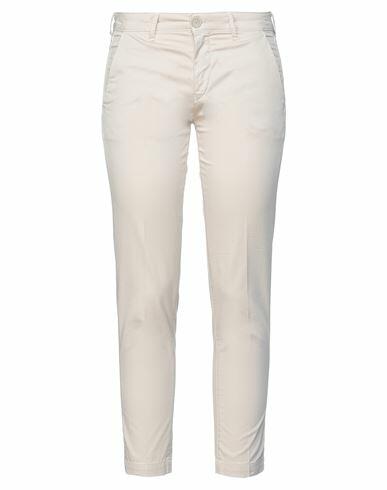 Barba Napoli Woman Pants Beige Cotton, Elastane Cover