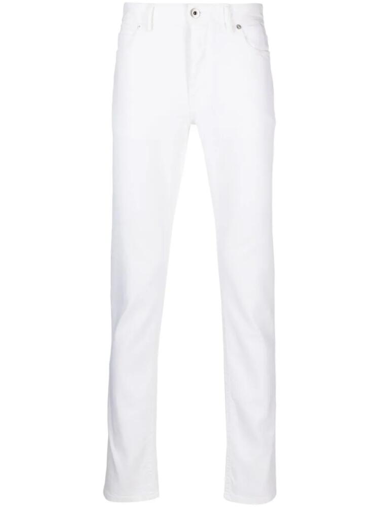 Brioni low-rise slim-fit jeans - White Cover