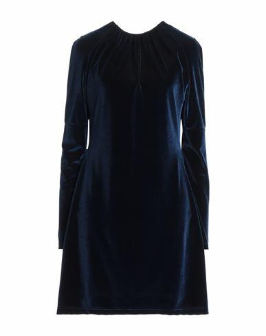 Liviana Conti Woman Mini dress Midnight blue Polyester, Elastane Cover