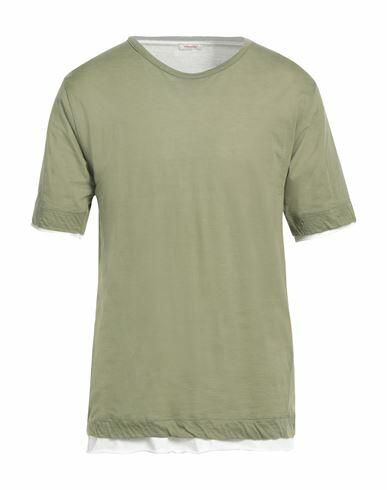 Officina 36 Man T-shirt Military green Cotton Cover