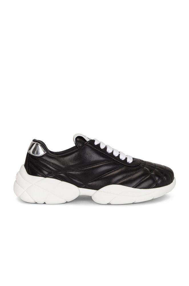 Miu Miu Leather Sneakers in Black Cover