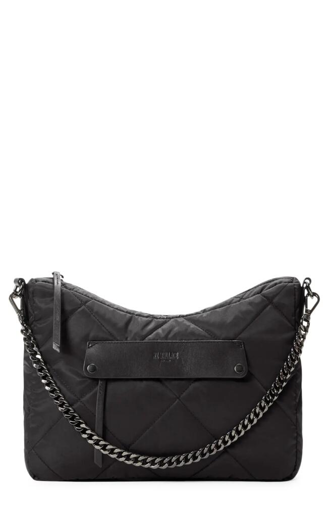 MZ Wallace Madison Everyday Quilted Nylon Crossbody Bag in Black Cover