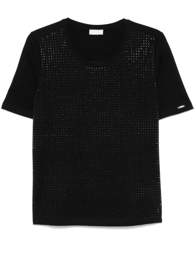 LIU JO rhinestone-embellished T-shirt - Black Cover