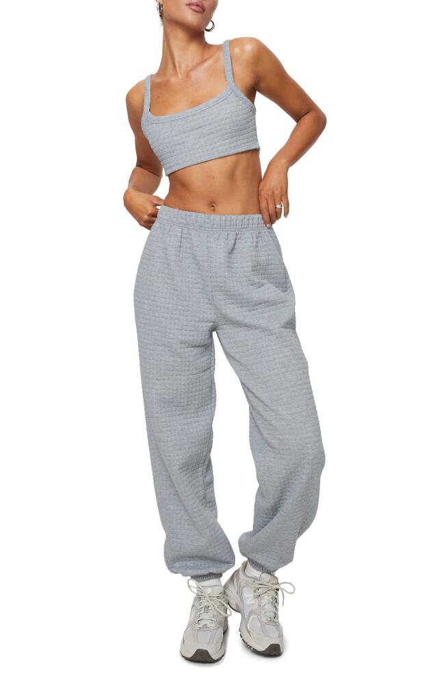 Princess Polly Arabella Crop Camisole & Sweatpants Set in Grey Cover