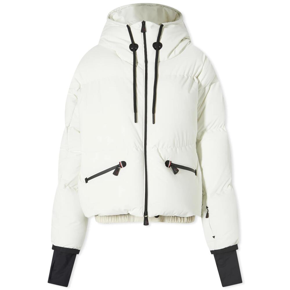 Moncler Grenoble Women's Allesaz Bomber Hooded Jacket in White Cover