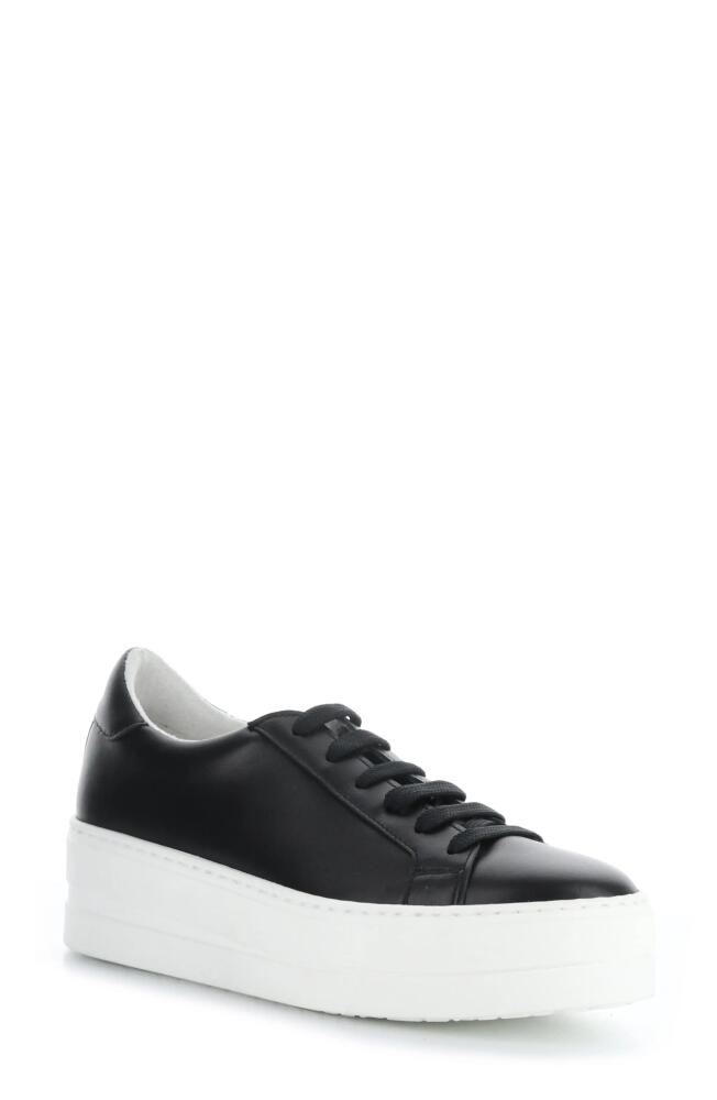 Bos. & Co. Maya Platform Sneaker in Black Verona Leather Cover