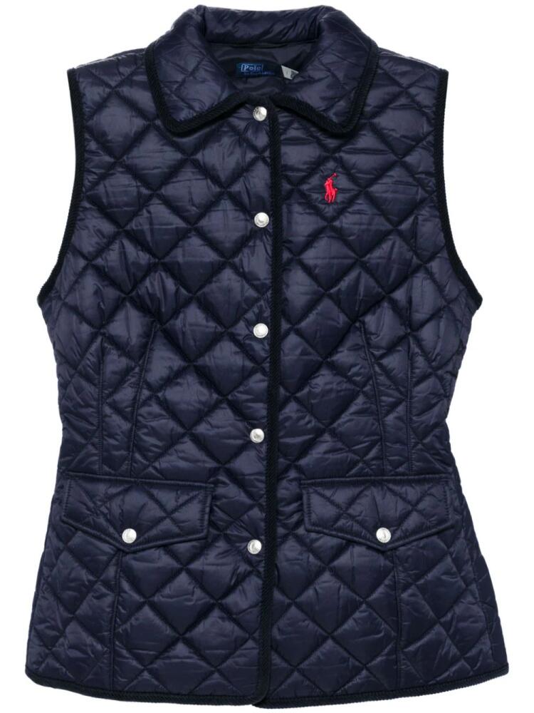 Polo Ralph Lauren embroidered logo gilet - Blue Cover