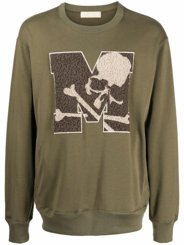 Mastermind Japan skull-print crew-neck sweatshirt - Green Cover