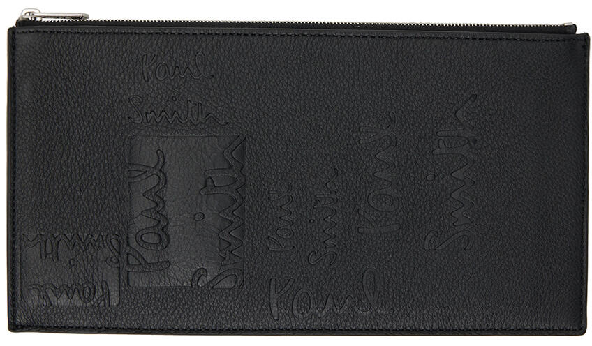 Paul Smith Black Leather Wallet Cover