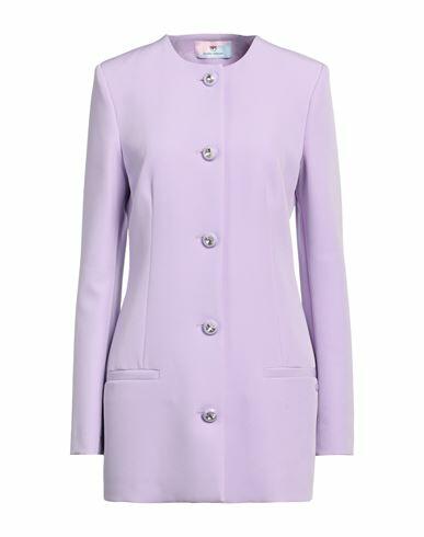 Chiara Ferragni Woman Overcoat & Trench Coat Lilac Polyester, Elastane Cover