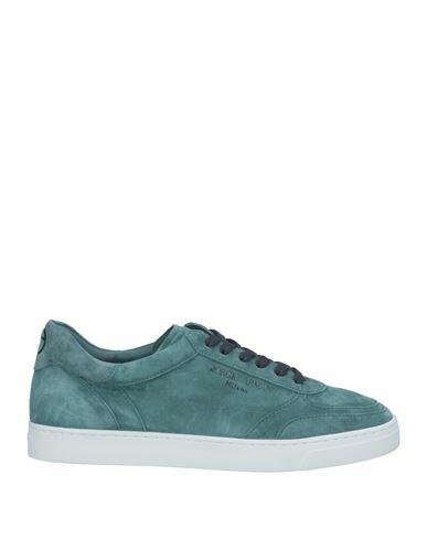 Giorgio Armani Woman Sneakers Green Calfskin Cover