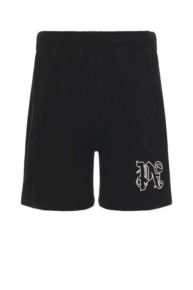 Palm Angels Monogram Sweatshorts in Black Cover