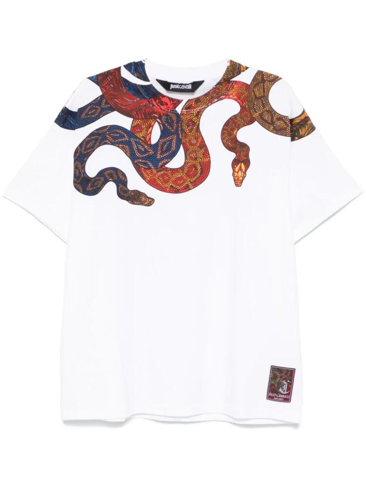 Just Cavalli logo-print T-shirt - White Cover