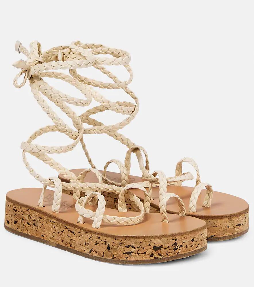 Ancient Greek Sandals Caryatis leather platform sandals Cover