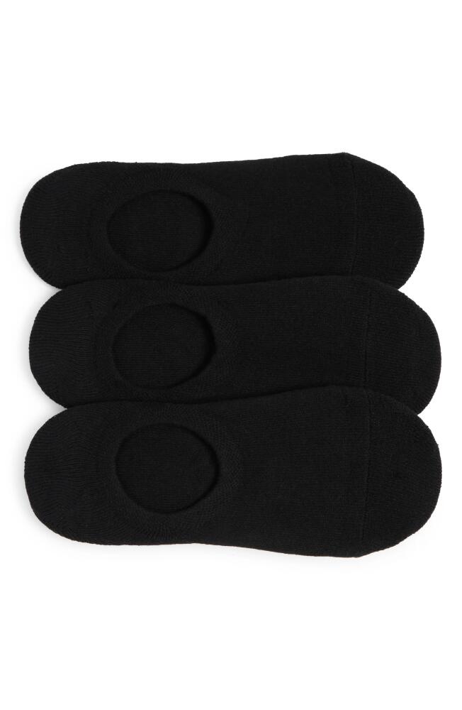 Nordstrom 3-Pack Everyday No-Show Socks in Black Cover