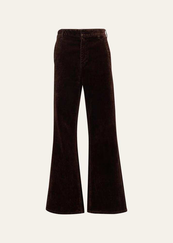 Loewe Men's Flocked Straight-Leg Jeans Cover