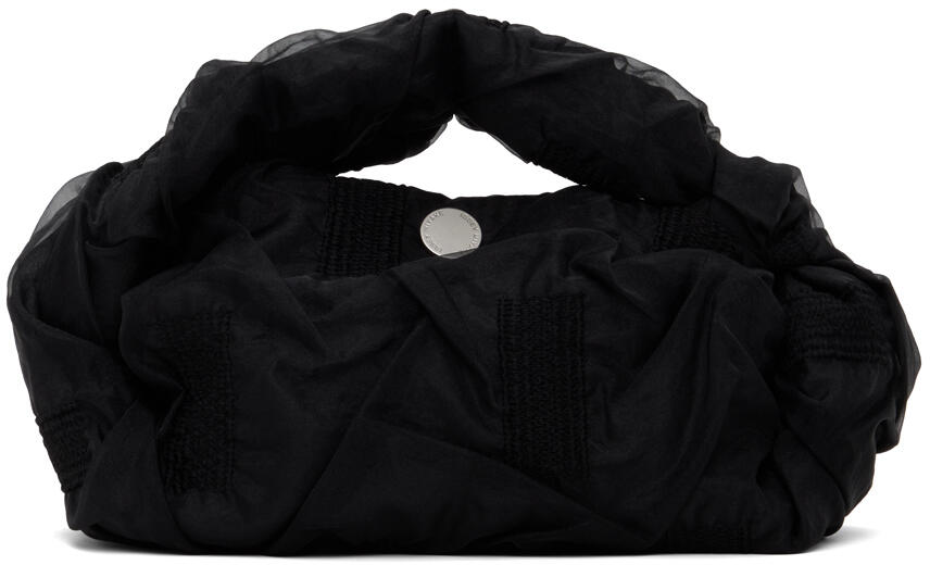 ISSEY MIYAKE Black Square Crumpled Bag Cover