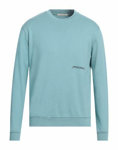 Hinnominate Man Sweatshirt Sage green Cotton, Elastane Cover