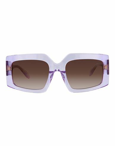 Just Cavalli Square-frame Acetate Sunglasses Woman Sunglasses Purple Acetate Cover