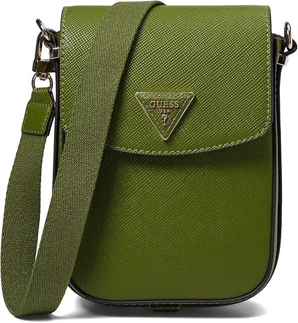 GUESS Brynlee Mini Convertible Backpack (Bottle Green) Backpack Bags Cover